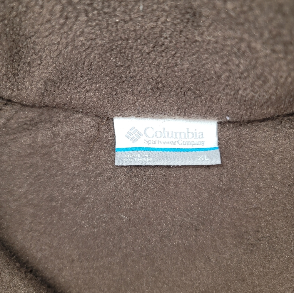 0859. Columbia Sportswear ~ Fleece Jacket ~ Brown ~ XL - Picture 6 of 10